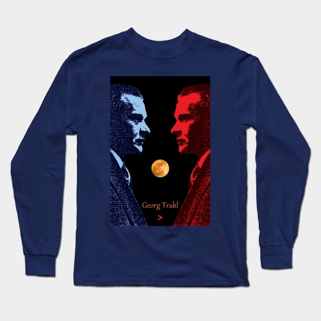 Georg Trakl - Surrender to Night Long Sleeve T-Shirt by Exile Kings 